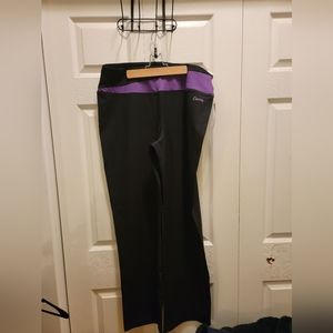 Stride Tummy Control Pants Black/Purple‎ Size 2X